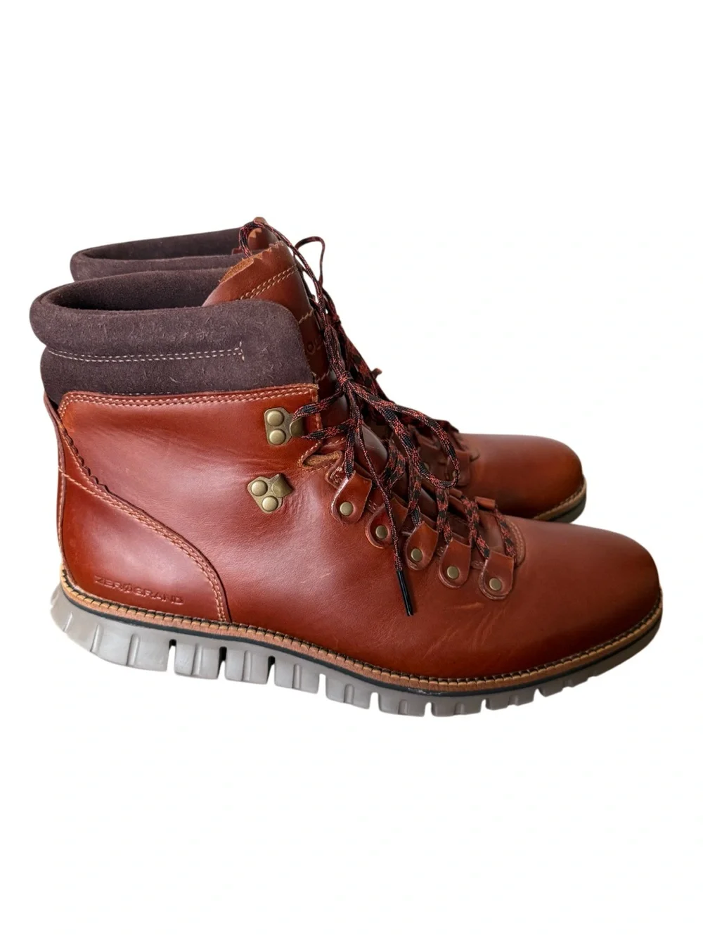 Cole Haan Zerogrand Men's Waterproof Brown Leather Hiker Boots - Size 9M